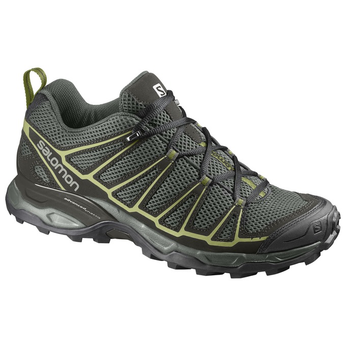 Zapatillas Trekking Salomon Hombre Verde Oliva / Negras - Salomon Argentina X ULTRA PRIME ,931782-TM